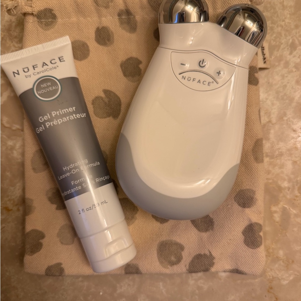 NuFace White and Silver Toning Device with Gel Primer